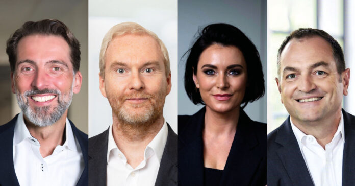 Foto: MPEP (v.l.n.r.) Till Gutzen, Robert Carroll, Elisabeth Köstinger, Markus Drews.