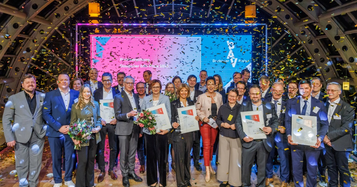 Goldregen beim bAV-Preis. Foto: Deutscher bAV-Preis