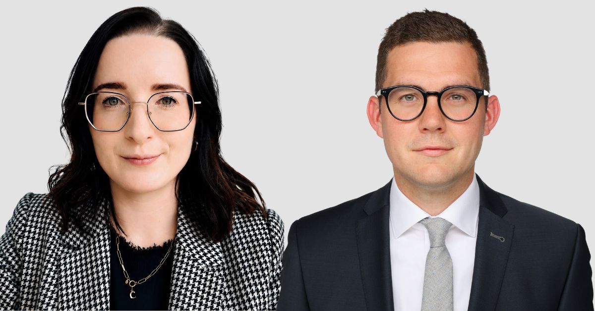 Caroline Herzke, Uniper und Dr. Lucas Rawe, Linklaters. Foto: privat